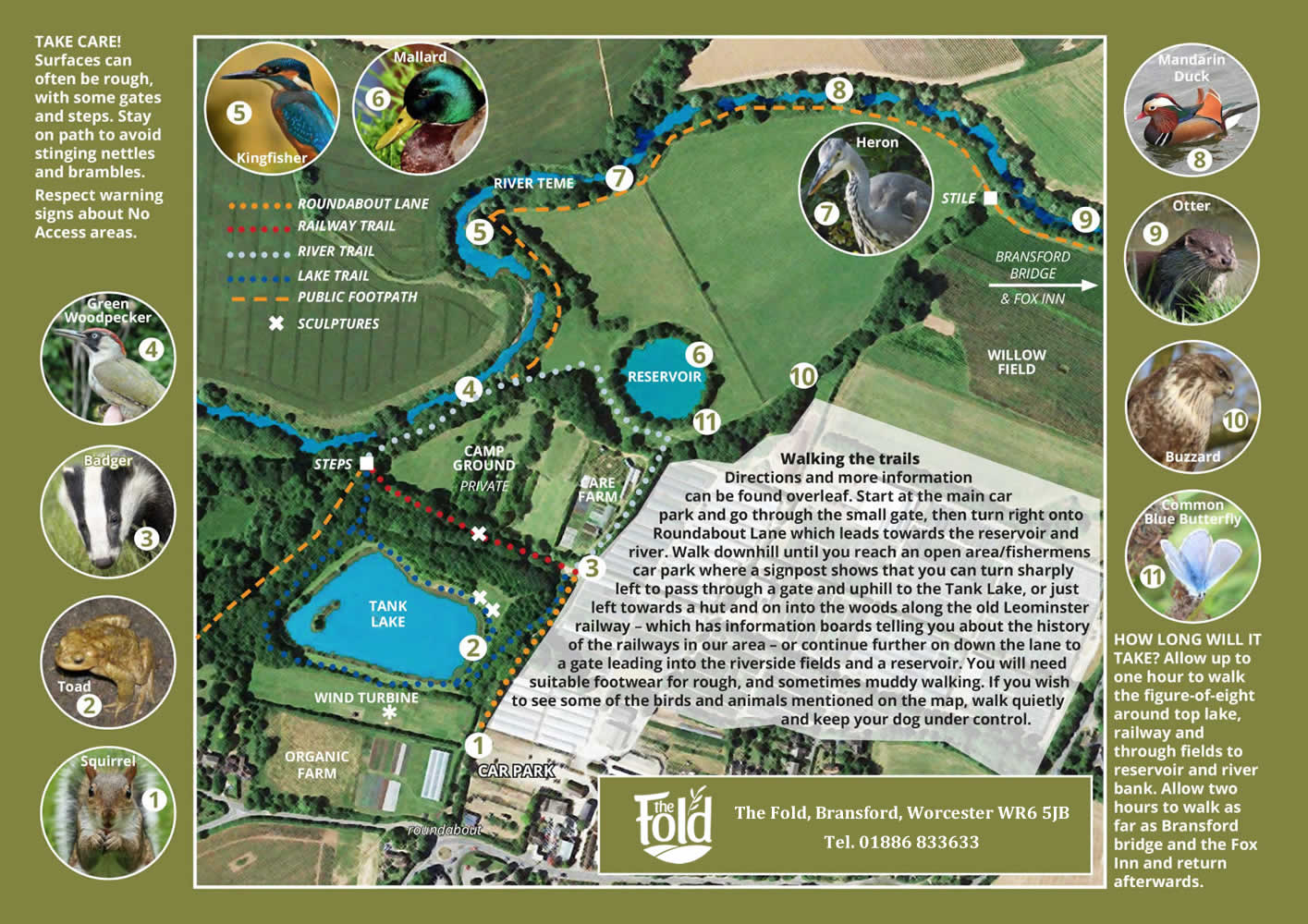 The Fold Nature Trail Map